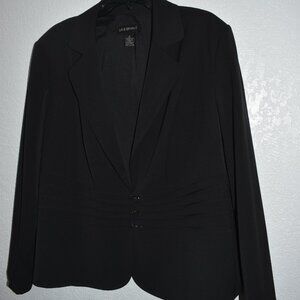 Lane Bryant Black Stretch Blazer Long Sleeve Career Jacket Lined size 20